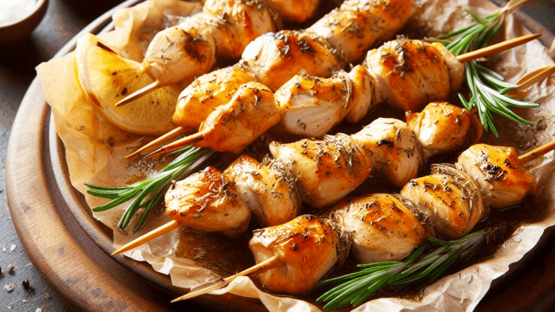 Marinated Chicken Skewers or Greek Chicken Kebabs