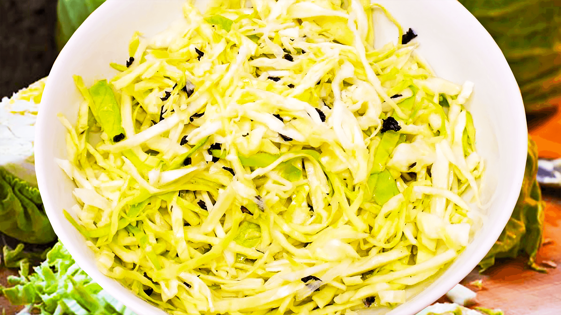 Raw Cabbage Salad with Mint (Easy Cabbage Salad Recipe)