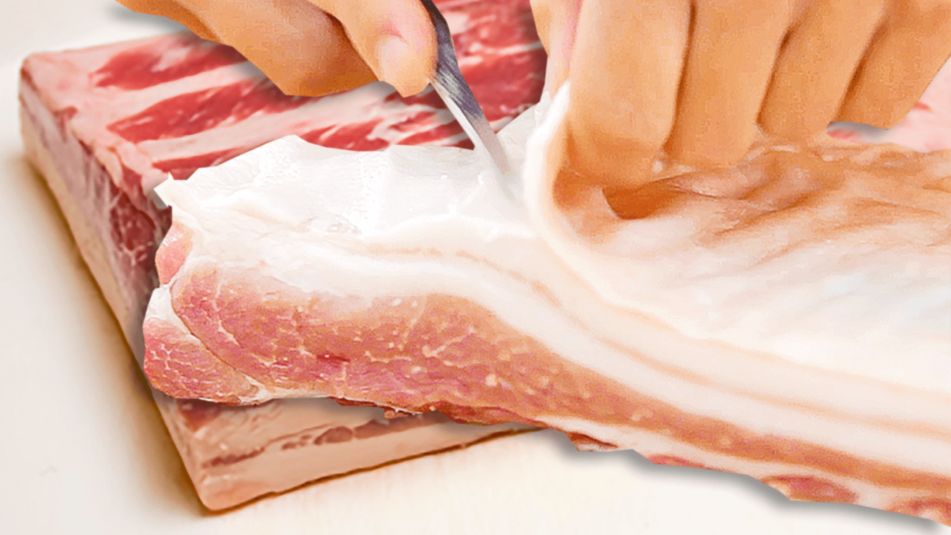 How To Cut The Skin From Pork Belly Or Brisket Pork Belly Recipe In 4 Steps