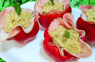 Easy Ham and Eggplant Stuffed Peppers {Cold Appetizer Recipe}<span class="rmp-archive-results-widget "><i class=" rmp-icon rmp-icon--ratings rmp-icon--star rmp-icon--full-highlight"></i><i class=" rmp-icon rmp-icon--ratings rmp-icon--star rmp-icon--full-highlight"></i><i class=" rmp-icon rmp-icon--ratings rmp-icon--star rmp-icon--full-highlight"></i><i class=" rmp-icon rmp-icon--ratings rmp-icon--star rmp-icon--full-highlight"></i><i class=" rmp-icon rmp-icon--ratings rmp-icon--star rmp-icon--full-highlight"></i> <span>5 (5)</span></span>