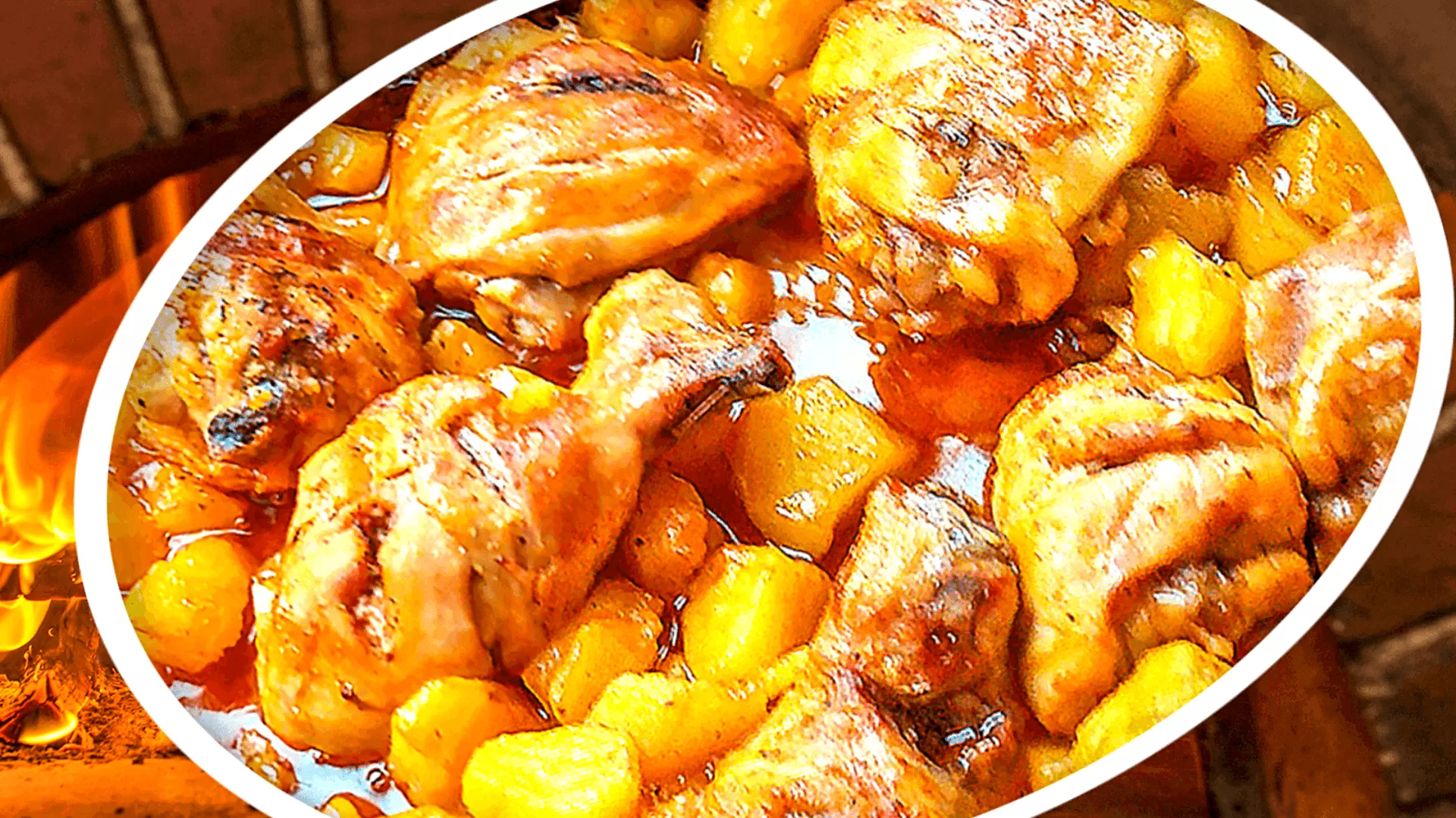 Oven-Baked Chicken Legs with Quince