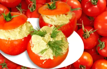 Simple Cold Stuffed Tomatoes with Eggplant Dip {Easy Appetizer Recipe in 10 Minutes}<span class="rmp-archive-results-widget "><i class=" rmp-icon rmp-icon--ratings rmp-icon--star rmp-icon--full-highlight"></i><i class=" rmp-icon rmp-icon--ratings rmp-icon--star rmp-icon--full-highlight"></i><i class=" rmp-icon rmp-icon--ratings rmp-icon--star rmp-icon--full-highlight"></i><i class=" rmp-icon rmp-icon--ratings rmp-icon--star rmp-icon--full-highlight"></i><i class=" rmp-icon rmp-icon--ratings rmp-icon--star rmp-icon--full-highlight"></i> <span>5 (4)</span></span>