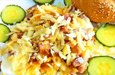 Easy Scrambled Eggs with Ham and Cheese in 10 Minutes<span class="rmp-archive-results-widget "><i class=" rmp-icon rmp-icon--ratings rmp-icon--star rmp-icon--full-highlight"></i><i class=" rmp-icon rmp-icon--ratings rmp-icon--star rmp-icon--full-highlight"></i><i class=" rmp-icon rmp-icon--ratings rmp-icon--star rmp-icon--full-highlight"></i><i class=" rmp-icon rmp-icon--ratings rmp-icon--star rmp-icon--full-highlight"></i><i class=" rmp-icon rmp-icon--ratings rmp-icon--star "></i> <span>4.1 (14)</span></span>