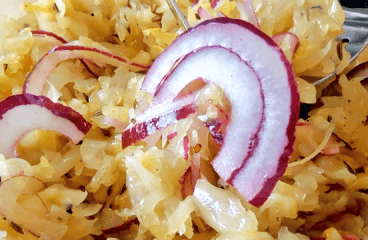 Easy Sauerkraut Salad Recipe with Onions in 10 Minutes<span class="rmp-archive-results-widget "><i class=" rmp-icon rmp-icon--ratings rmp-icon--star rmp-icon--full-highlight"></i><i class=" rmp-icon rmp-icon--ratings rmp-icon--star rmp-icon--full-highlight"></i><i class=" rmp-icon rmp-icon--ratings rmp-icon--star rmp-icon--full-highlight"></i><i class=" rmp-icon rmp-icon--ratings rmp-icon--star rmp-icon--full-highlight"></i><i class=" rmp-icon rmp-icon--ratings rmp-icon--star rmp-icon--full-highlight"></i> <span>4.8 (5)</span></span>