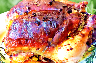 Easy Whole Stuffed Chicken Roast Recipe with Ham and Mushrooms<span class="rmp-archive-results-widget "><i class=" rmp-icon rmp-icon--ratings rmp-icon--star rmp-icon--full-highlight"></i><i class=" rmp-icon rmp-icon--ratings rmp-icon--star rmp-icon--full-highlight"></i><i class=" rmp-icon rmp-icon--ratings rmp-icon--star rmp-icon--full-highlight"></i><i class=" rmp-icon rmp-icon--ratings rmp-icon--star rmp-icon--full-highlight"></i><i class=" rmp-icon rmp-icon--ratings rmp-icon--star rmp-icon--half-highlight js-rmp-replace-half-star"></i> <span>4.7 (7)</span></span>