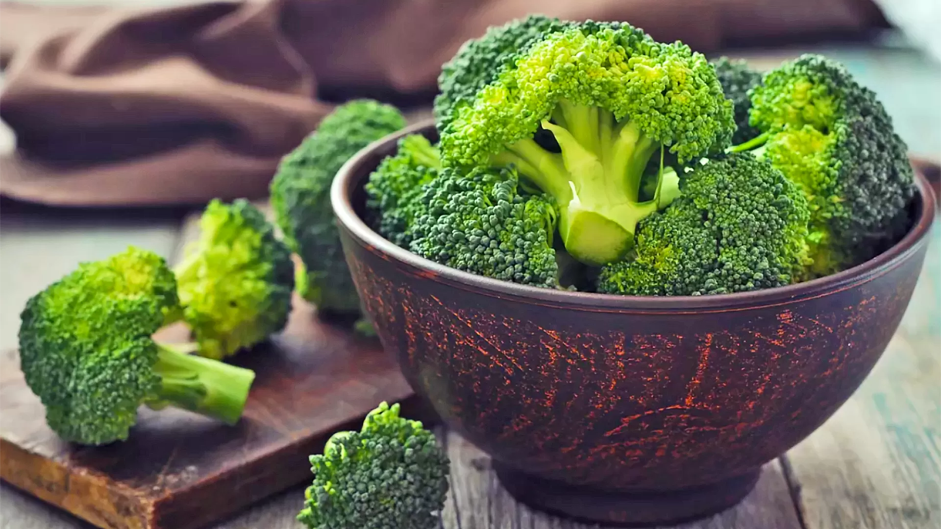 Raw Broccoli Bunches