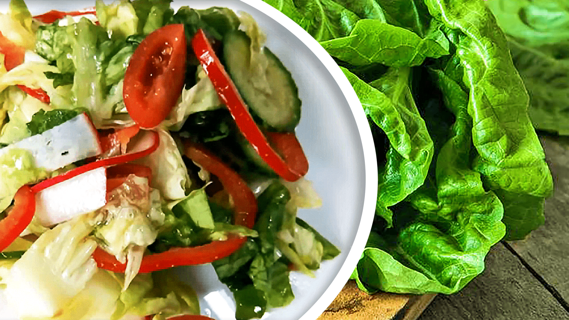 Mixed Vegetable Salad Recipe with Lettuce