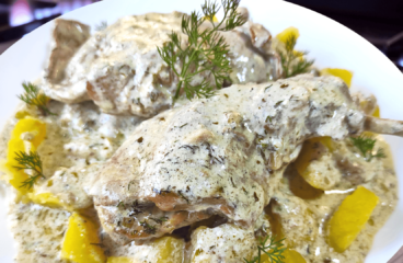 Easy Pan-Fried Rabbit with Sour Cream Sauce {Best Rabbit Recipe #1}<span class="rmp-archive-results-widget "><i class=" rmp-icon rmp-icon--ratings rmp-icon--star rmp-icon--full-highlight"></i><i class=" rmp-icon rmp-icon--ratings rmp-icon--star rmp-icon--full-highlight"></i><i class=" rmp-icon rmp-icon--ratings rmp-icon--star rmp-icon--full-highlight"></i><i class=" rmp-icon rmp-icon--ratings rmp-icon--star rmp-icon--full-highlight"></i><i class=" rmp-icon rmp-icon--ratings rmp-icon--star rmp-icon--full-highlight"></i> <span>5 (5)</span></span>