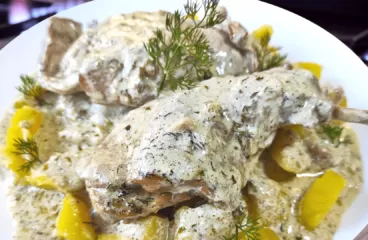 Pan-Fried Rabbit with Sour Cream Sauce in 75 Minutes the Easy Way<span class="rmp-archive-results-widget "><i class=" rmp-icon rmp-icon--ratings rmp-icon--star rmp-icon--full-highlight"></i><i class=" rmp-icon rmp-icon--ratings rmp-icon--star rmp-icon--full-highlight"></i><i class=" rmp-icon rmp-icon--ratings rmp-icon--star rmp-icon--full-highlight"></i><i class=" rmp-icon rmp-icon--ratings rmp-icon--star rmp-icon--full-highlight"></i><i class=" rmp-icon rmp-icon--ratings rmp-icon--star rmp-icon--full-highlight"></i> <span>5 (5)</span></span>