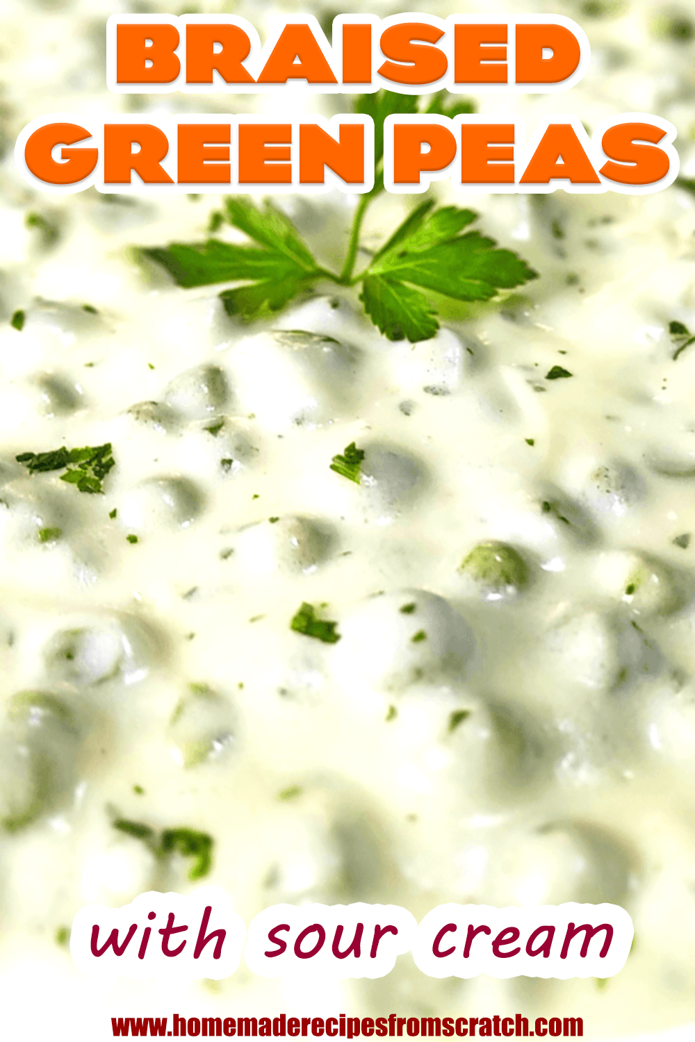 Creamed Peas with Sour Cream Sauce