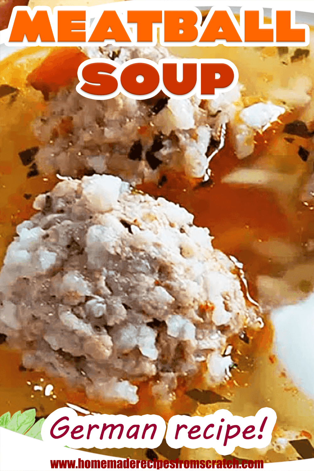 German Meatball Soup