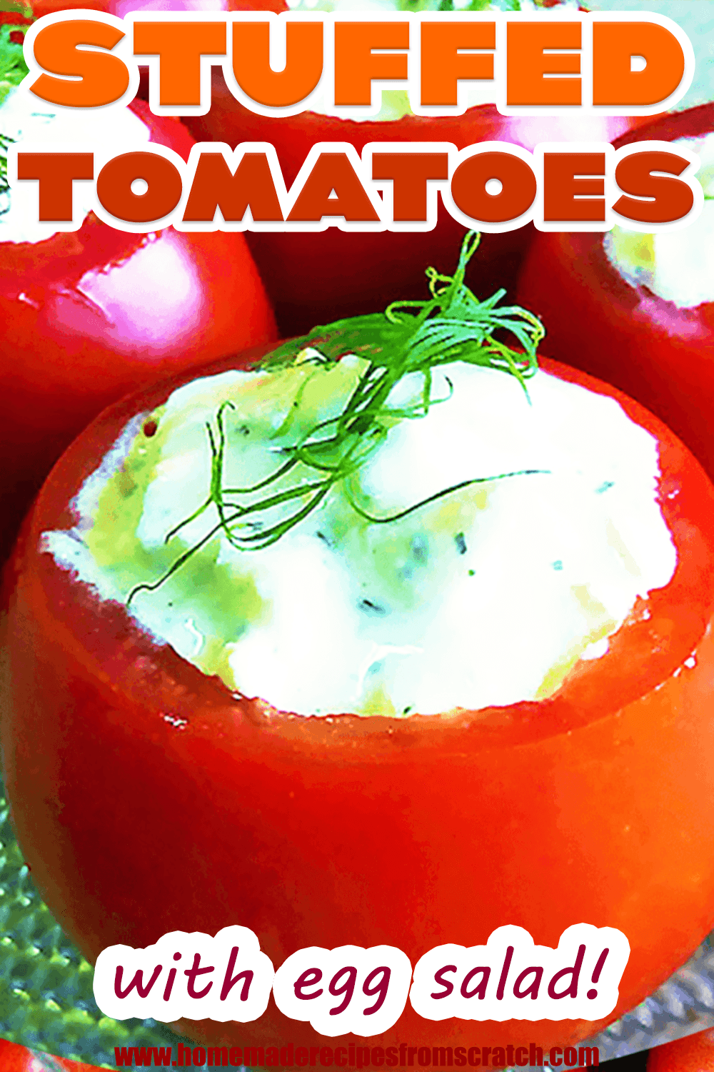 Cold Stuffed Tomatoes with Egg Salad