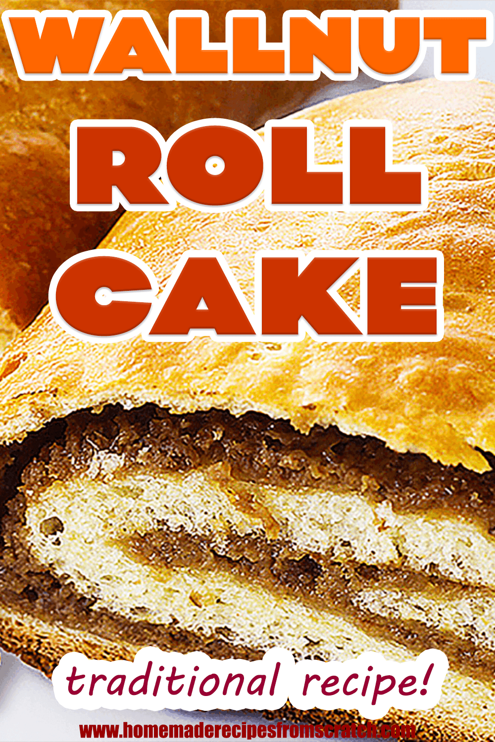 Walnut Roll Cake