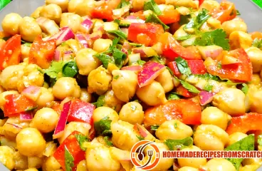 Chickpea Salad Recipe with Tomatoes and Red Onions<span class="rmp-archive-results-widget "><i class=" rmp-icon rmp-icon--ratings rmp-icon--star rmp-icon--full-highlight"></i><i class=" rmp-icon rmp-icon--ratings rmp-icon--star rmp-icon--full-highlight"></i><i class=" rmp-icon rmp-icon--ratings rmp-icon--star rmp-icon--full-highlight"></i><i class=" rmp-icon rmp-icon--ratings rmp-icon--star rmp-icon--full-highlight"></i><i class=" rmp-icon rmp-icon--ratings rmp-icon--star rmp-icon--full-highlight"></i> <span>5 (5)</span></span>