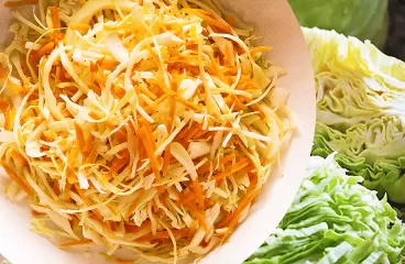German Coleslaw Salad Recipe with Cabbage and Carrots<span class="rmp-archive-results-widget "><i class=" rmp-icon rmp-icon--ratings rmp-icon--star rmp-icon--full-highlight"></i><i class=" rmp-icon rmp-icon--ratings rmp-icon--star rmp-icon--full-highlight"></i><i class=" rmp-icon rmp-icon--ratings rmp-icon--star rmp-icon--full-highlight"></i><i class=" rmp-icon rmp-icon--ratings rmp-icon--star rmp-icon--full-highlight"></i><i class=" rmp-icon rmp-icon--ratings rmp-icon--star rmp-icon--half-highlight js-rmp-replace-half-star"></i> <span>4.6 (10)</span></span>