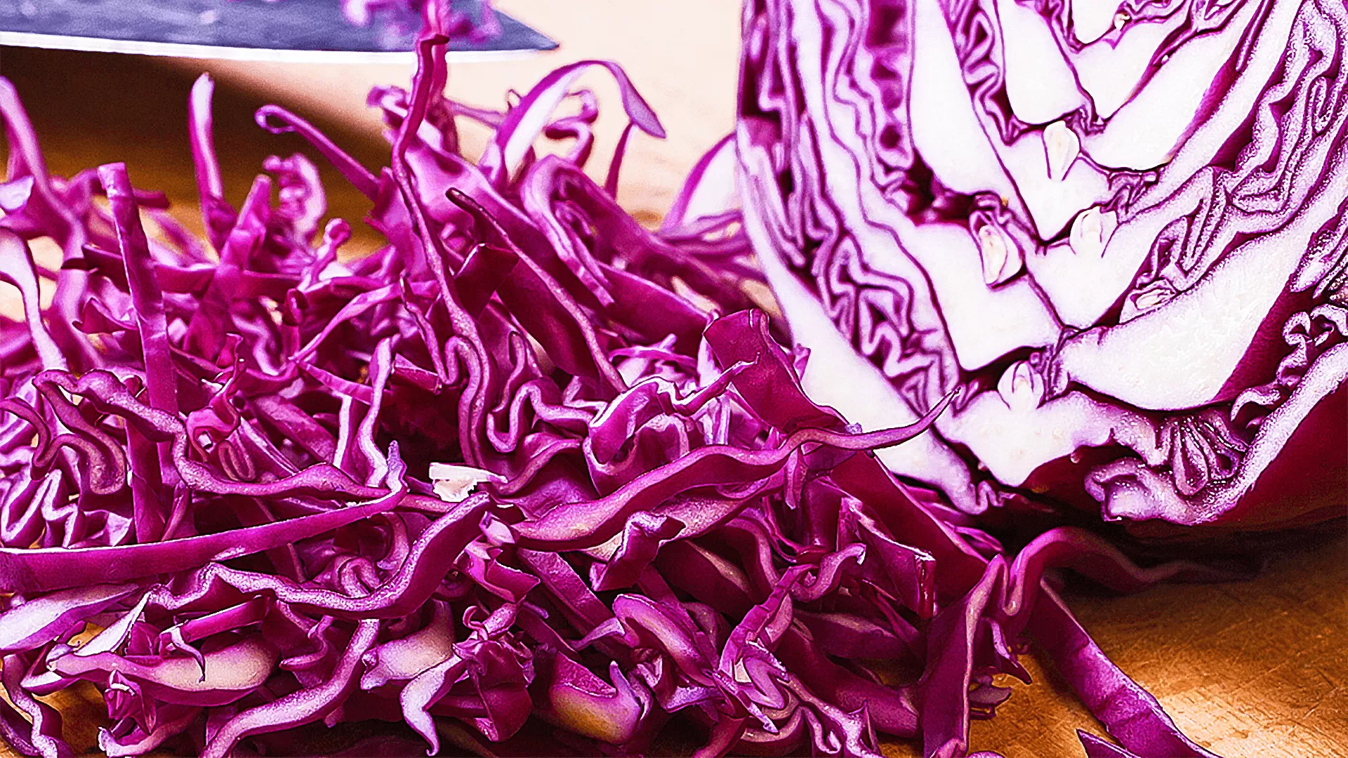 Raw Purple Cabbage Salad with Vinegar