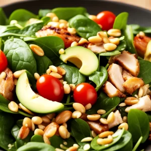 Leftover Roast Chicken and Spinach Salad