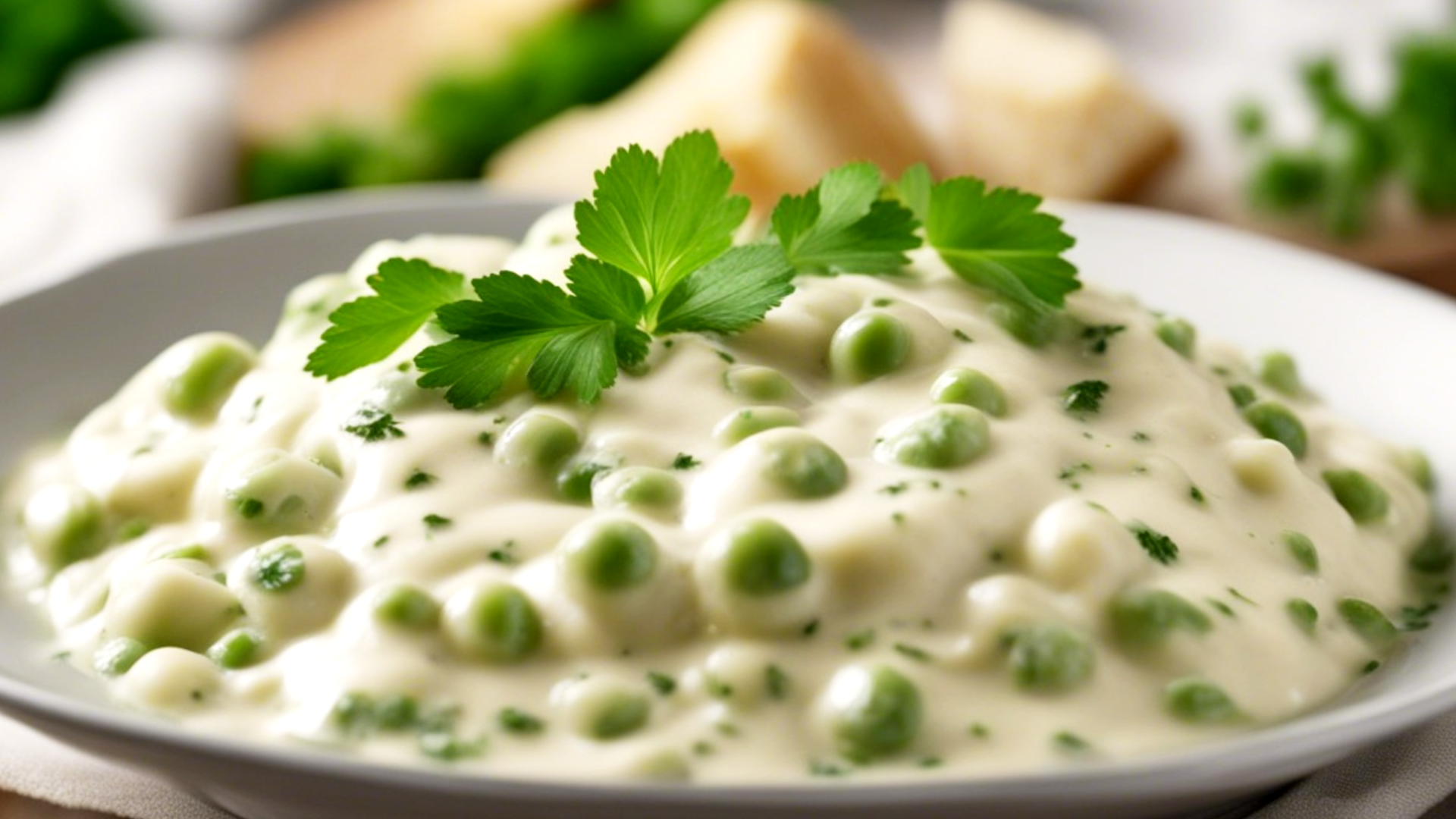 Easy Creamed Peas with Sour Cream Sauce 5 (5)
