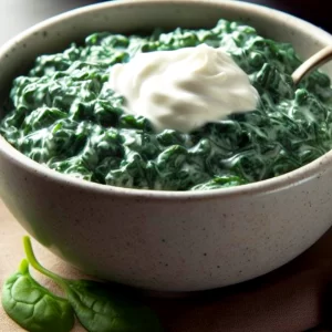 Creamed Spinach with Sour Cream