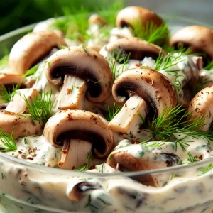 Simple Mayonnaise Mushroom Salad