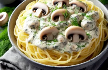 Simple Mushroom Pasta Recipe with Sour Cream Sauce and Dill<span class="rmp-archive-results-widget "><i class=" rmp-icon rmp-icon--ratings rmp-icon--star rmp-icon--full-highlight"></i><i class=" rmp-icon rmp-icon--ratings rmp-icon--star rmp-icon--full-highlight"></i><i class=" rmp-icon rmp-icon--ratings rmp-icon--star rmp-icon--full-highlight"></i><i class=" rmp-icon rmp-icon--ratings rmp-icon--star rmp-icon--full-highlight"></i><i class=" rmp-icon rmp-icon--ratings rmp-icon--star rmp-icon--full-highlight"></i> <span>5 (4)</span></span>