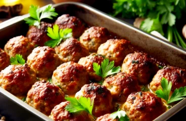 French-style Oven-Baked Pork Meatballs Recipe with Ground Pork and Greenery<span class="rmp-archive-results-widget "><i class=" rmp-icon rmp-icon--ratings rmp-icon--star rmp-icon--full-highlight"></i><i class=" rmp-icon rmp-icon--ratings rmp-icon--star rmp-icon--full-highlight"></i><i class=" rmp-icon rmp-icon--ratings rmp-icon--star rmp-icon--full-highlight"></i><i class=" rmp-icon rmp-icon--ratings rmp-icon--star rmp-icon--full-highlight"></i><i class=" rmp-icon rmp-icon--ratings rmp-icon--star rmp-icon--half-highlight js-rmp-remove-half-star"></i> <span>4.3 (6)</span></span>