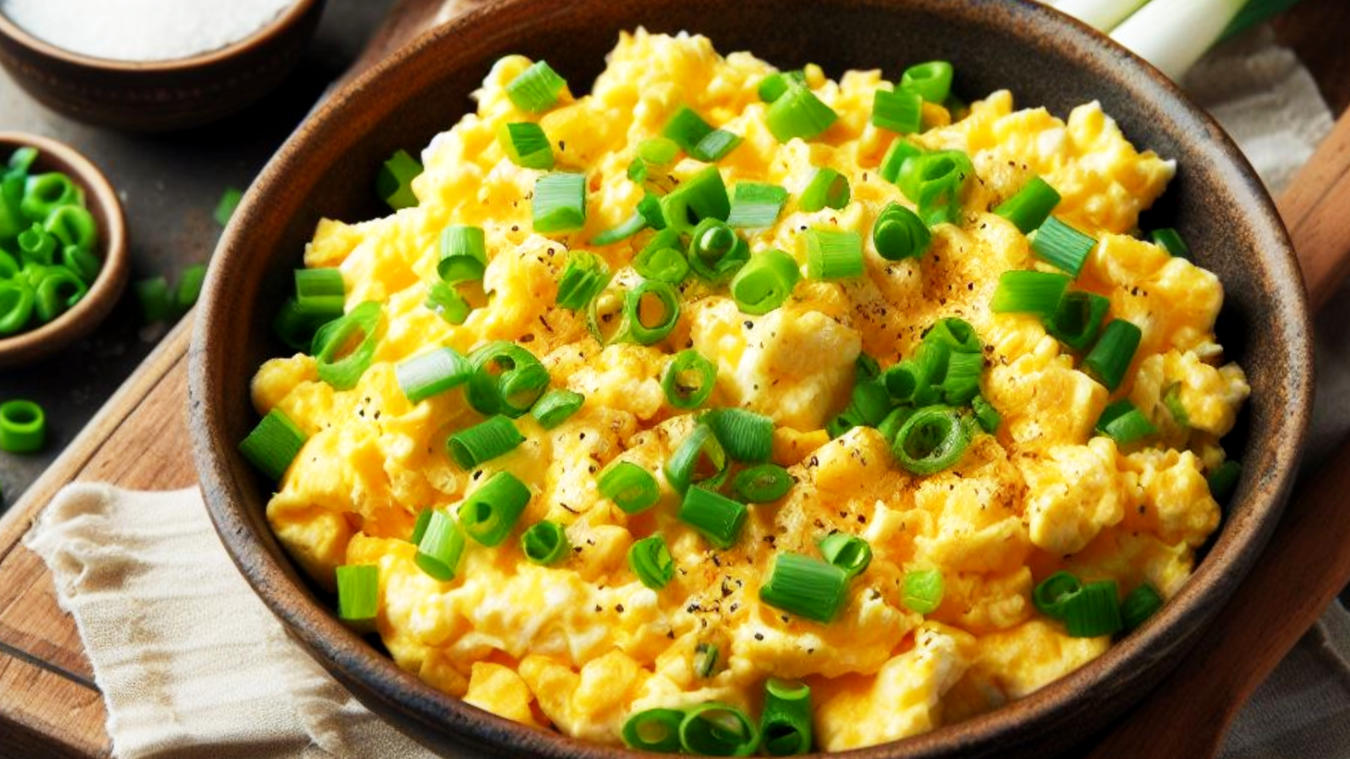 Scrambled Eggs with Green Onions