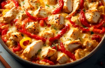 Vegetable Chicken Breast Casserole Recipe with Mushrooms and Roasted Peppers<span class="rmp-archive-results-widget "><i class=" rmp-icon rmp-icon--ratings rmp-icon--star rmp-icon--full-highlight"></i><i class=" rmp-icon rmp-icon--ratings rmp-icon--star rmp-icon--full-highlight"></i><i class=" rmp-icon rmp-icon--ratings rmp-icon--star rmp-icon--full-highlight"></i><i class=" rmp-icon rmp-icon--ratings rmp-icon--star rmp-icon--full-highlight"></i><i class=" rmp-icon rmp-icon--ratings rmp-icon--star rmp-icon--full-highlight"></i> <span>4.8 (5)</span></span>